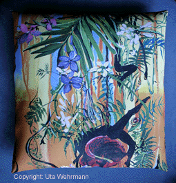 Sofakissen,Motiv Dschungel zum Originalbild 2007, Uta Wehrmann