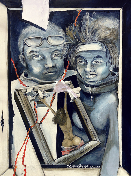 Lockdown2, VG-BK-Urh. 936702, Acryl auf Leinwand